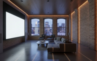 Home Theater Design for Tribeca Lofts: Balancing Industrial Aesthetics with Cinematic Performance